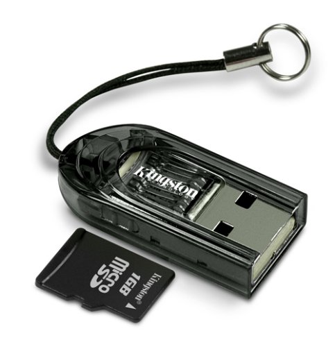 Cover image : Kingston 1GB microSD & microSD専用カードリーダ(黒) セットモデル FCR-MRB＋SDC/1GB