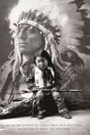 Poster indianisches Kind vor H�uptlin...