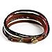 November's Chopin (TM) Unique Charm Colorful Multistrand Leather Adjustable Wrap Bracelet