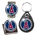 Los Angeles Angels MLB 3 Piece Stocking Stuffer Set - Key Chain, Money Clip & Magnet Clip