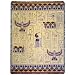 Pharaoh's Watch Egyptian Ancient Egypt Cotton Throw Blanket Rug Afghan