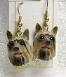 Silky Terrier - Dog Figurine Jewelry Earrings