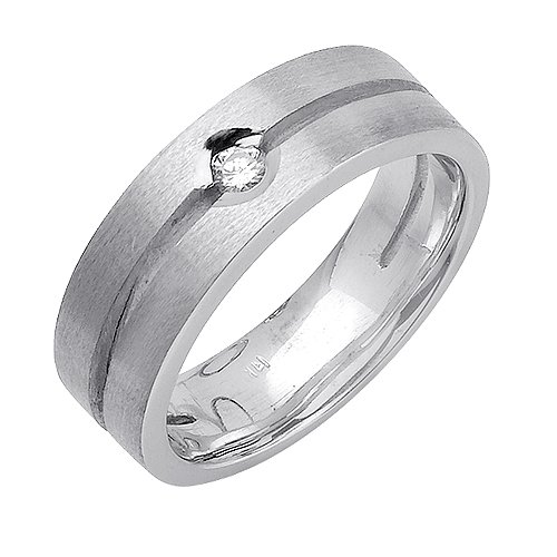 Elegant Diamond Wedding Bands With Comfort Fit 14K White Gold Can Also Be Made In Platinum or Other Colors 18K And 24K Is Also Available 7mm 0.1 tw SI1 Clearity and H or I Color