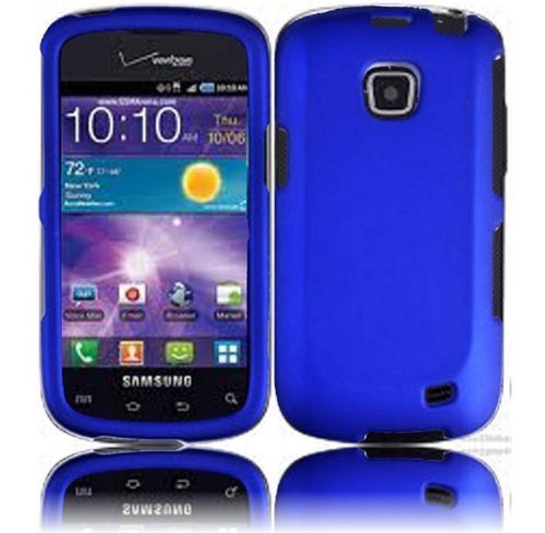 Samsung illusion I110 Samsung Galaxy Proclaim S720C Rubberized Cover - Blue