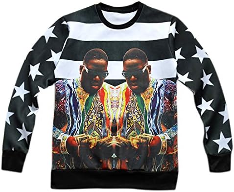 Unisex Sweater Purple Town Biggie Smalls Brooklyn Sweatshirt T Shirt (M)