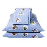 Circo Penguin Flannel Sheet Sets - Blue