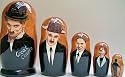 Russian Nesting Doll Charlie Chaplin Collection 5 Pcs / 7in set #DSCI 67