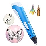 Magicpen 3D Printing Doodle Pen V1.0 Stereoscopic Arts & Crafts Pen For 3D Drawing+Printer with Free 1.75mm ABS Filament Blue Color