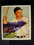 Ralph Kiner Pittsburgh Pirates #33 1950 Bowman Reprint Signed Baseball Card
