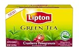 Lipton, Green Tea Bag, Cranberry Pomegranate, Tea Bags, 20-Count Boxes (Pack of 12)