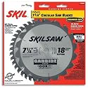 Skil 75312 7-1/4-Inch Saw Blade Combo Pack with 18 Tooth Crosscutting and Ripping Blade and 40 Tooth Finishing Blade