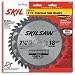 Skil 75312 7-1/4-Inch Saw Blade Combo Pack with 18 Tooth Crosscutting and Ripping Blade and 40 Tooth Finishing Blade