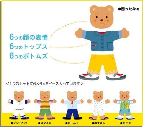 Cover image : 着せかえパズル・くまさん(男の子)