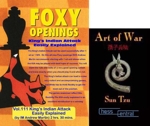 Foxy Chess Openings: King s Indian Attack Easily Explained DVD & ChessCentral s Art of War E-Book (2 Item Bundle)