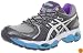 ASICS Women's Gel-Nimbus 14 Running Shoe,Lightning/White/Electric Blue,6.5 M US