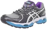 ASICS Womens Gel-Nimbus 14 Running Shoe,Lightning/White/Electric Blue,8.5 M US