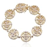 18kpl Genuine Diamond Accent 7.25" Bracelet