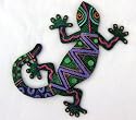 Green Gecko Beach Decor - Hang or Tabletop - New