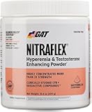 GAT Clinically Tested Nitraflex, Testosterone Enhancing Pre Workout, Watermelon, 300 Gram