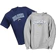 San Diego Chargers NFL Youth Belly Banded Hooded Sweatshirt and T-Shirt Combo Pack