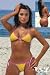 Bubble Gum Tonga Tie Thong Bikini (Pink/Yellow) Bikini