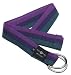 Sporting Goods : Hugger Mugger D-Ring Yoga Strap 10-Foot (Purple/Navy/Green Striped)