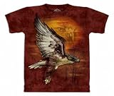 Hawk Sun T-shirt 100% Cotton Short Sleeve Shirt in Adult Sizes