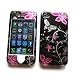 Apple iPhone 4 & 4S Snap-on Protector Hard Case Image Cover "Butterfly Bliss" Design