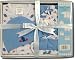Baby : Honey Baby "Doggy Paws" Newborn 5 piece gift set in Blue for boys - 0 - 3 Months