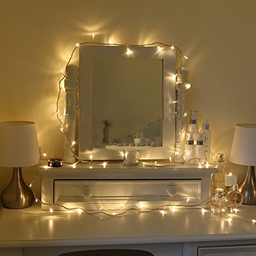 Gorgeous 8 Modes 10m 100 Warm White Bright LED Lights String By LOOMANCE TM Slight Waterproof Indoor & Outdoor Starry String Lights Xmas Decorations Lights Idea Colorful Led Holiday Lights for Festivals Home and Garden with 110v Plug