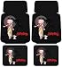 Betty Boop w/ Dog Aloha Hula Luau Style - 4 pc Floor Mats