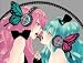Yellow Vocaloid Headphones Butterfly Magnet Miku Ruka Mg Earphone Cosplay Props Accessories Jp30