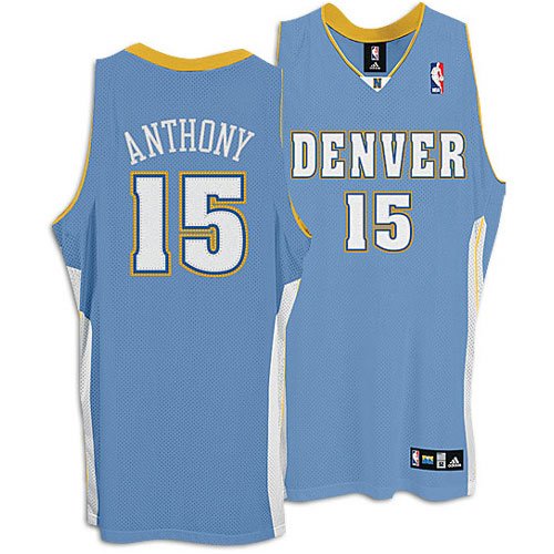 Denver Nuggets Carmello Anthony Authentic Road jersey, Size= 48