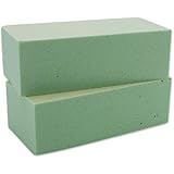 FloraCraft Desert Foam Bricks Packaged, Green, 2 Per Package
