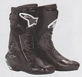 ALPINESTARS SMX PLUS VENTED BLACK MOTORCYCLE BOOTS 38/5