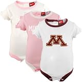 Nike Minnesota Golden Gophers Infant Pink-White 3-Pack Creeper Set