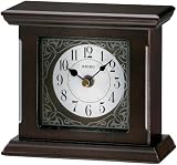 Seiko Desk And Table Clock Wooden Case White Dial #QXG134BLH