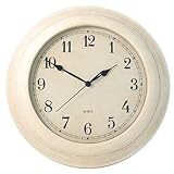 Cream Finish Wall Clock