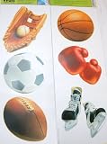 Main Street Wall Creations Jumbo Stickers - Sports