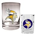 Minnesota Vikings Glass and Shot Glass Set - Clear