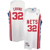 Dr. J Julius Erving White New Jersey Nets NBA Soul Swingman Hardwood Classics Jersey