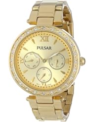 Pulsar Womens PP6106 Analog Display Japanese Quartz Gold Watch