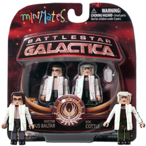 Battlestar Galactica Modern Minimates 2-Pack Series 4 Doc Cottle & Laboratory Baltar