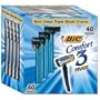 BIC Comfort 3 Pivot Shaver, 40-Count