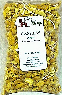 Cashews, Pieces, Rstd Salted, 1 lb. by Cashew Pieces