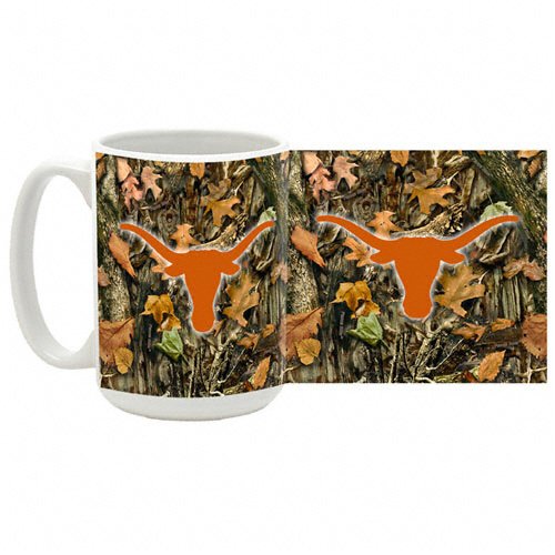 Texas Longhorns Camouflage 15 oz Ceramic Mug