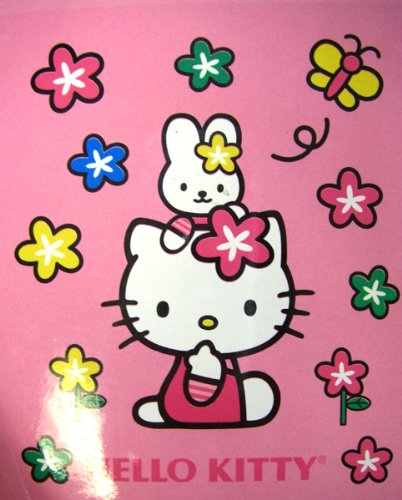 Sanrio Hello Kitty Blanket – Kitty & Rabbit Plush Throw 50inx 60in
