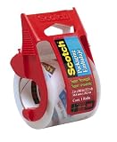 3M 341 Scotch Clear Packaging Tape, 2-Inch x 800-Inch, 6-Pack
