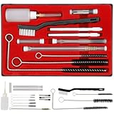 Master Airbrush&reg; Brand Professional 23 Piece Spray Gun Cleaning Kit with Case, Complete Set to Clean HVLP Paint Guns, Air Tools, Gravity, Detail, Airbrush