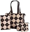 JP Lizzy Diana Classic Tote Set, Pink